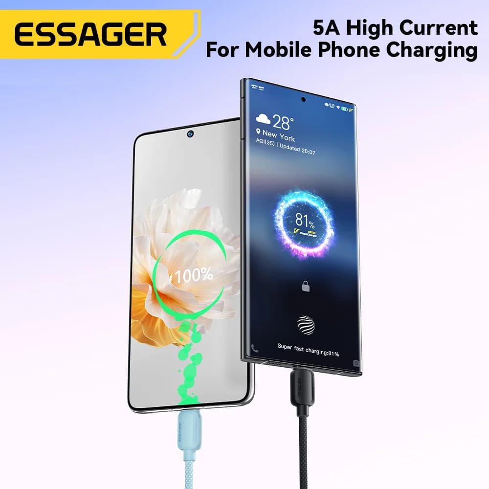 100W USB-C to USB-C Cable, 5A PD Fast Charging