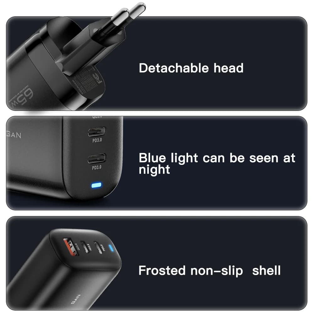65W GaN USB-C Laptop Charger, PPS