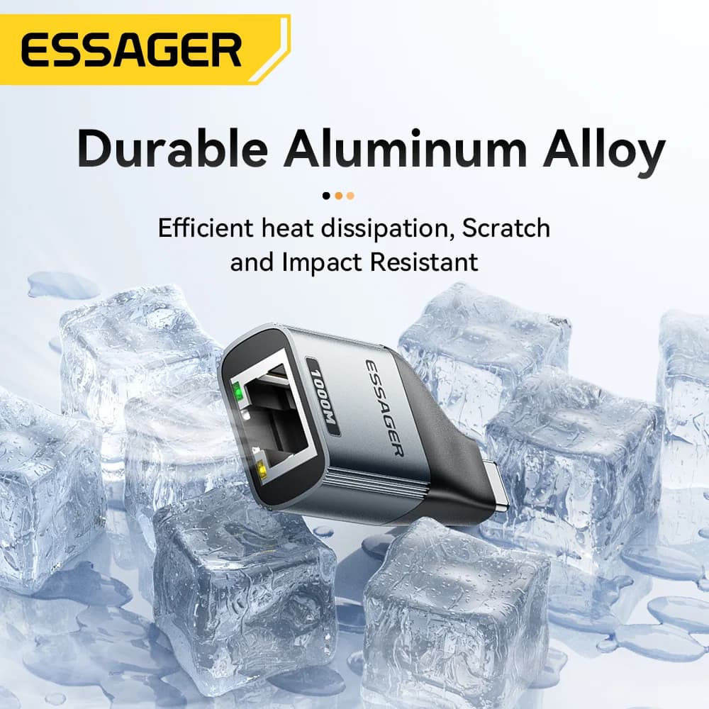 USB-C to Gigabit Ethernet RJ45 Adapter