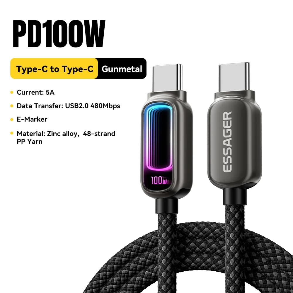 240W USB-C to USB-C Cable with 100W PD 3.1 Support