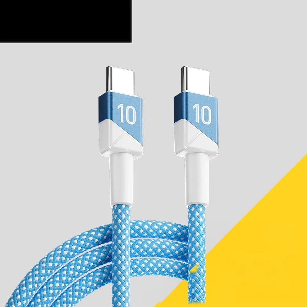 100W 5A USB-C to USB-C Football Team Color Cable