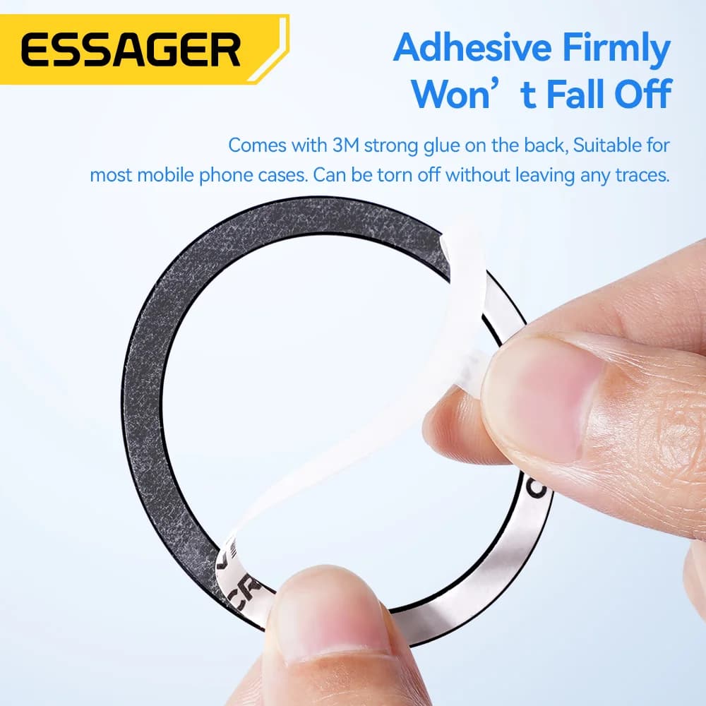 Universal Magnetic Metal Ring for Wireless Charging