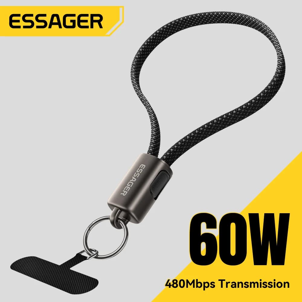 60W USB-C to Lightning Fast Charging Lanyard Cable