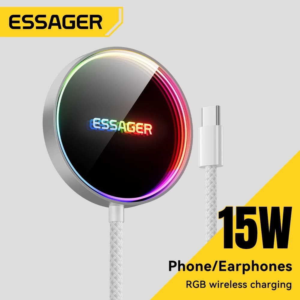 15W Magnetic RGB Wireless Charger for iPhone