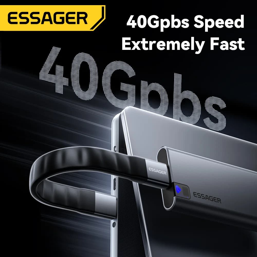 USB 4.0 Type-C Cable, 240W PD, 8K Video