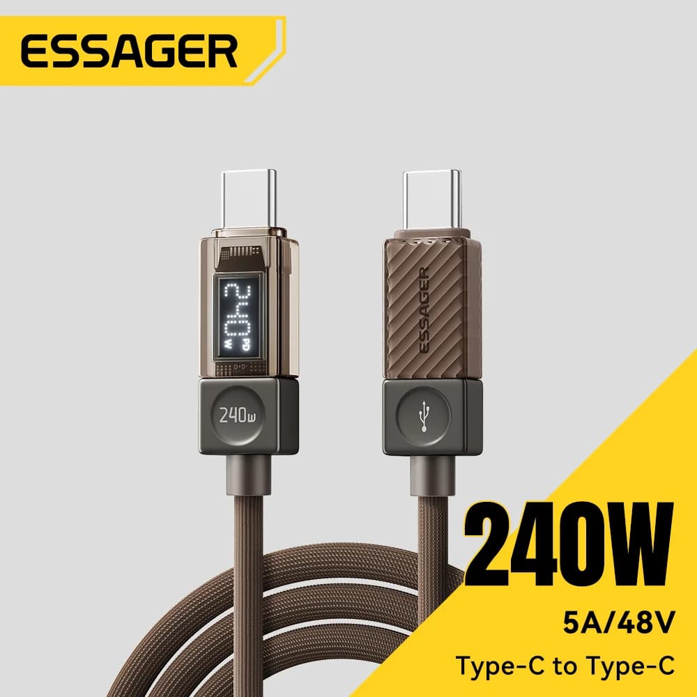240W USB-C Cable with LED Display and 100W PD 3.1