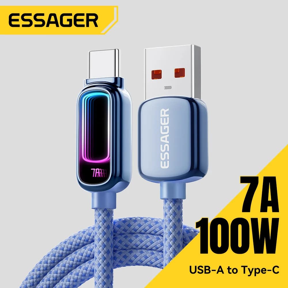 7A 100W PD Fast Charging USB-C Cable