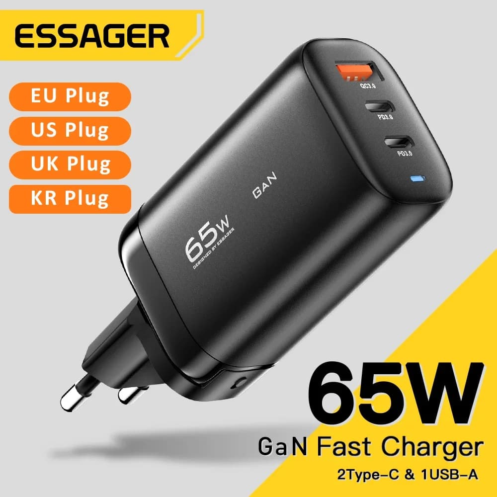 65W GaN USB-C Laptop Charger, PPS