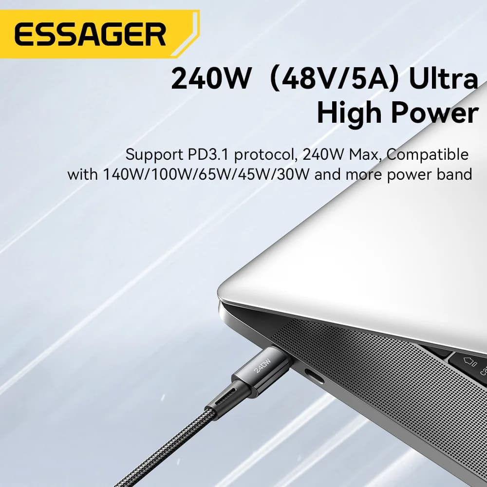 240W Super Fast Charge USB-C Data Cable 6A
