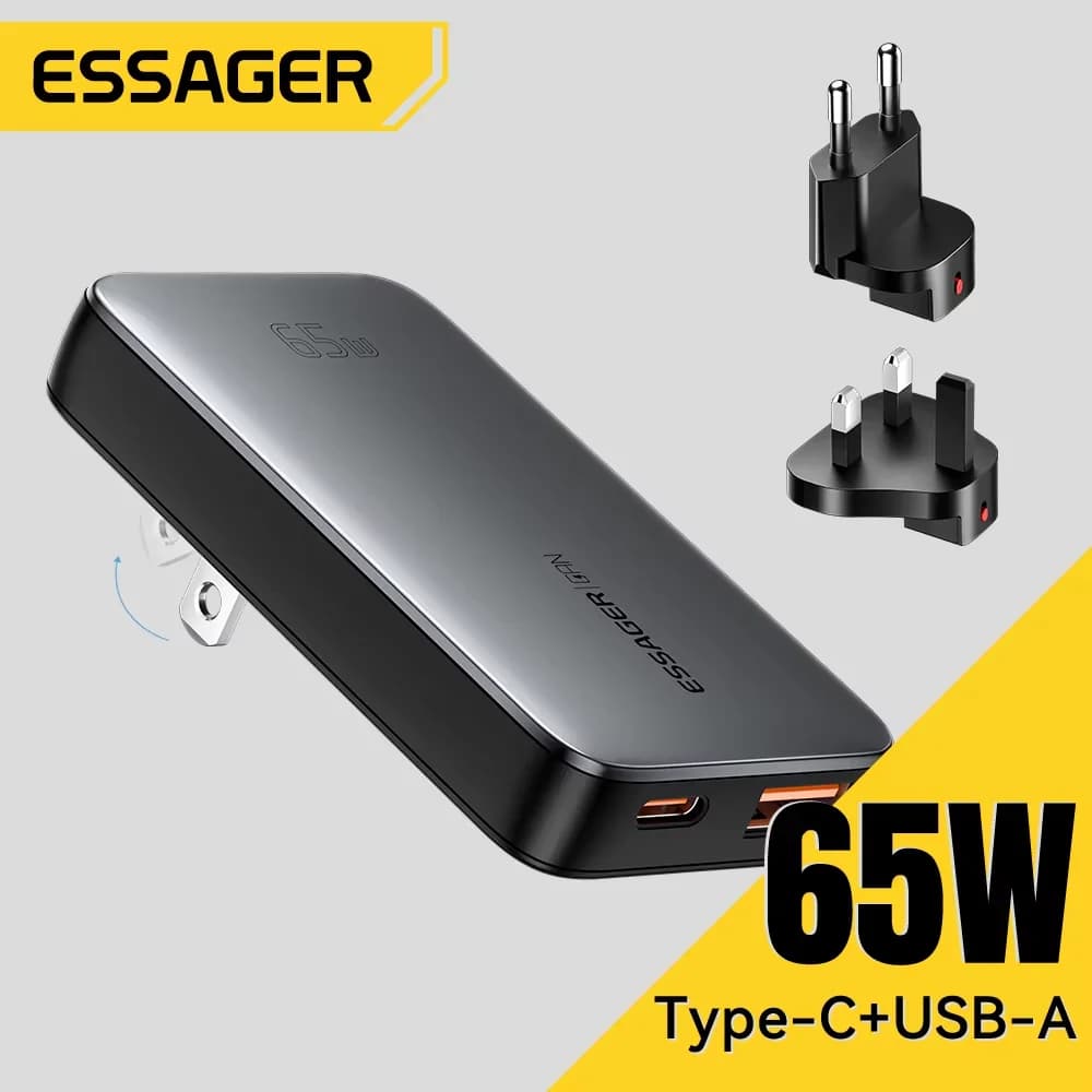 65W Ultra Thin GaN USB-C Travel Charger