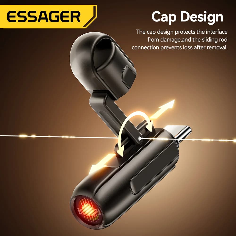 2-in-1 USB-C Mobile Cigarette Lighter and Air Blower