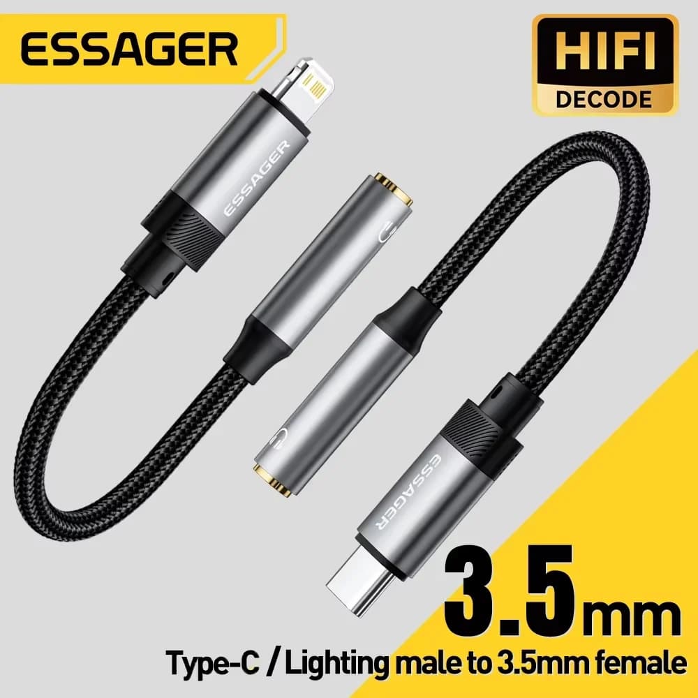 USB-C to 3.5mm AUX Audio Headphone Adapter