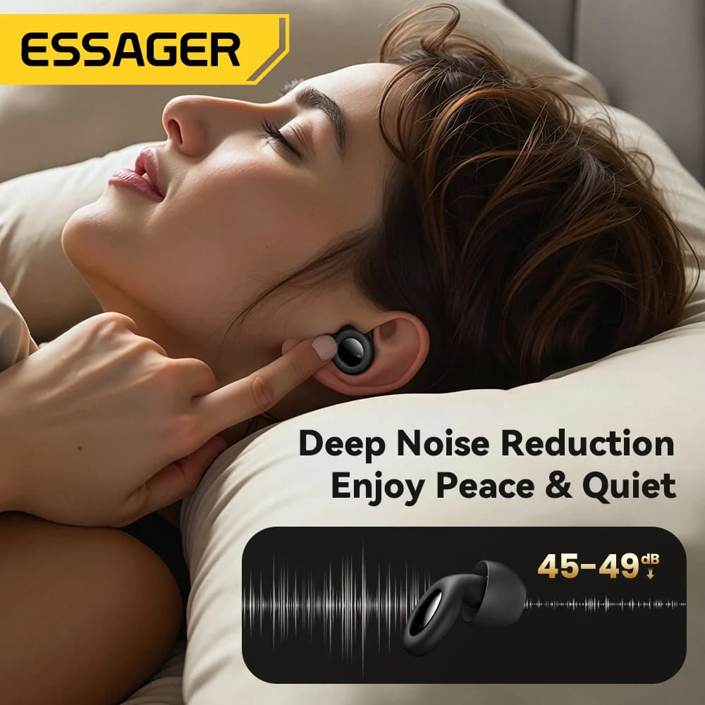 Soft Silicone Noise-Canceling Sleep Earplugs