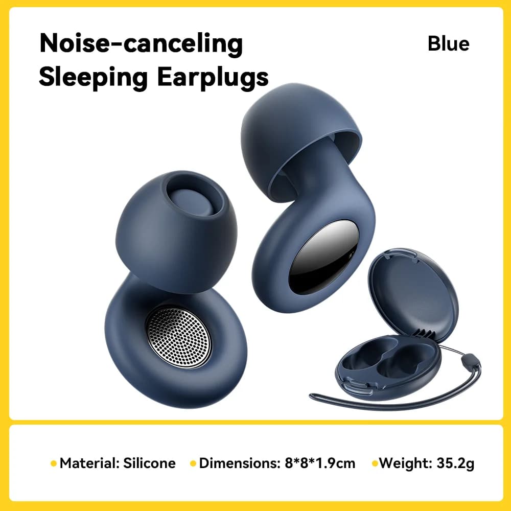 Soft Silicone Noise-Canceling Sleep Earplugs