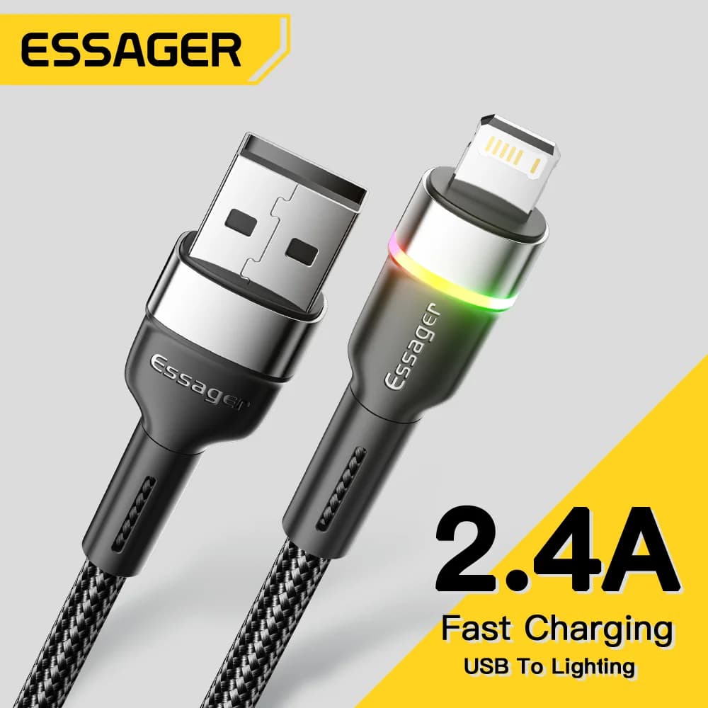 LED USB Fast Charging Data Cable for iPhone
