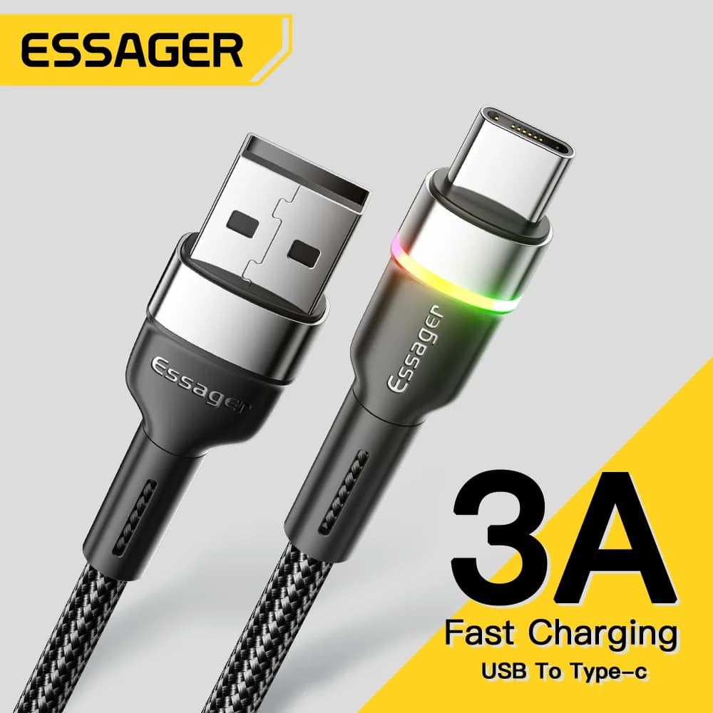 3A USB-A to USB-C Fast Charging Data Cable