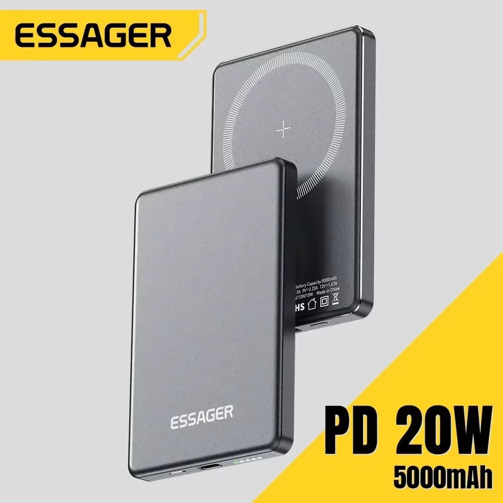 5000mAh Magnetic Wireless Power Bank 20W