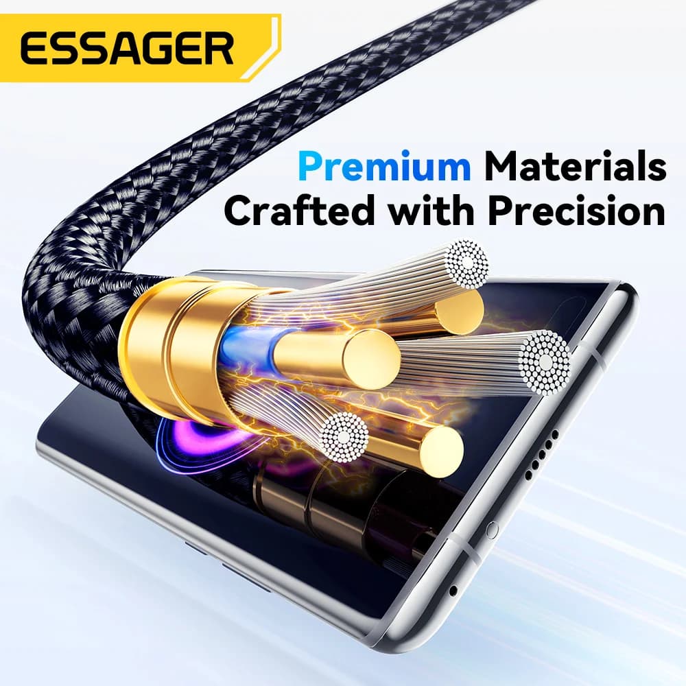 120W USB-C Fast Charging Cable with LED Display