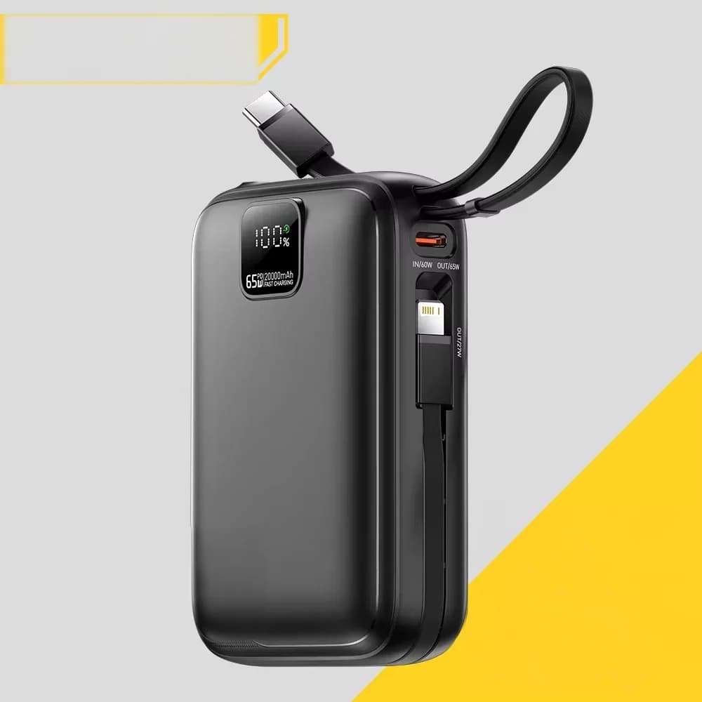 20000mAh Power Bank, 65W PD Fast Charging