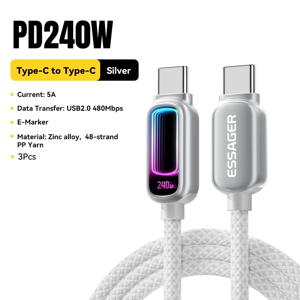 240W E-Marker USB-C to USB-C PD 3.1 Cable