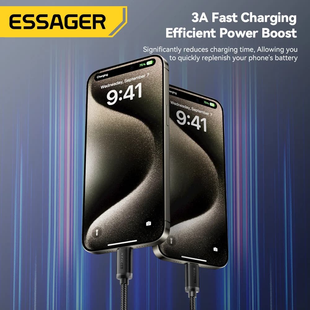 3A USB-A to USB-C Fast Charging Data Cable