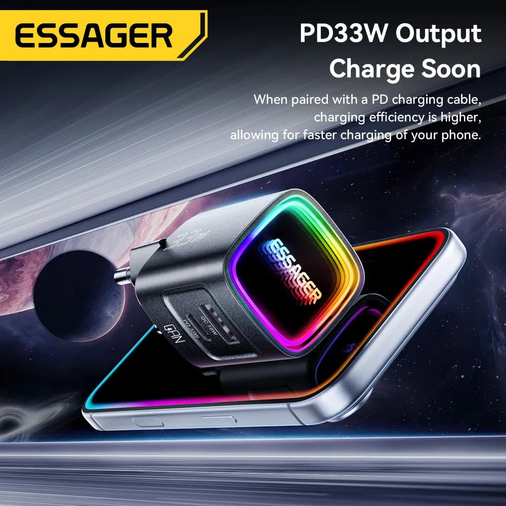 33W GaN USB-C PD Portable Charger