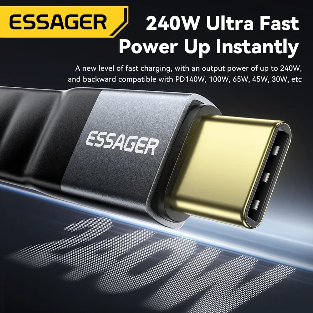 USB 4.0 Type-C Cable, 240W PD, 8K Video