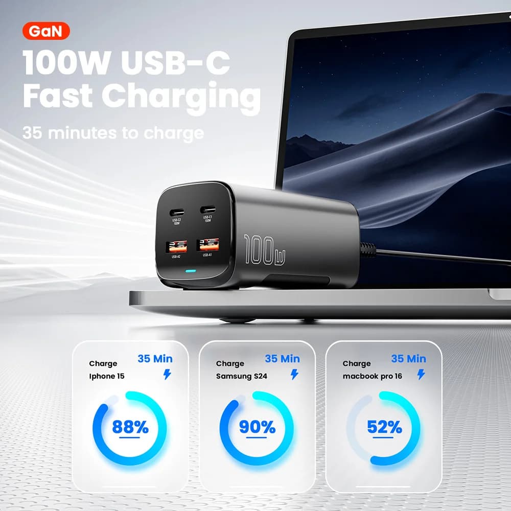 67W GaN USB-C Desktop Fast Charger