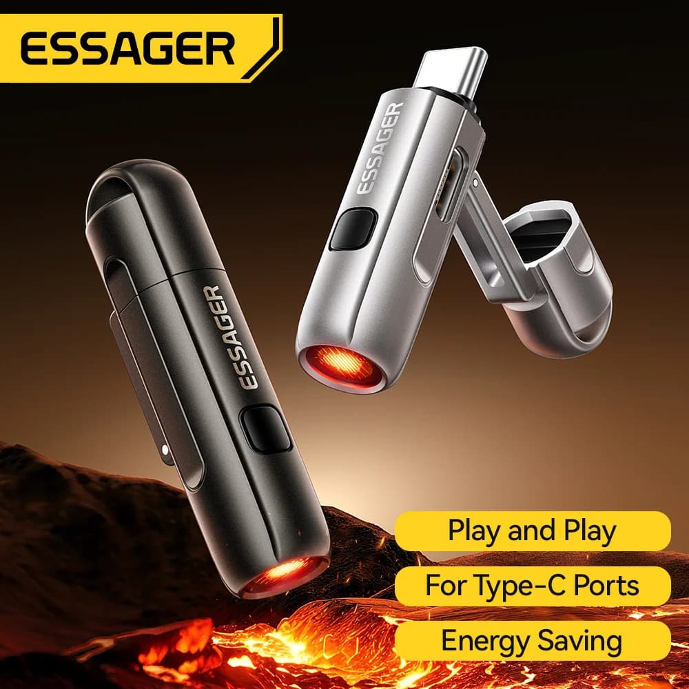 2-in-1 USB-C Mobile Cigarette Lighter and Air Blower