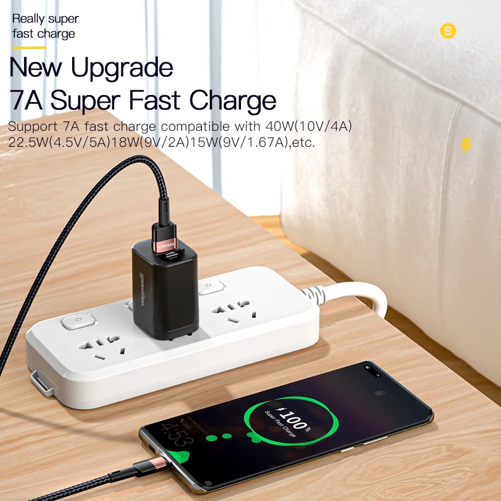 100W USB-C Fast Charging Cable, 7A