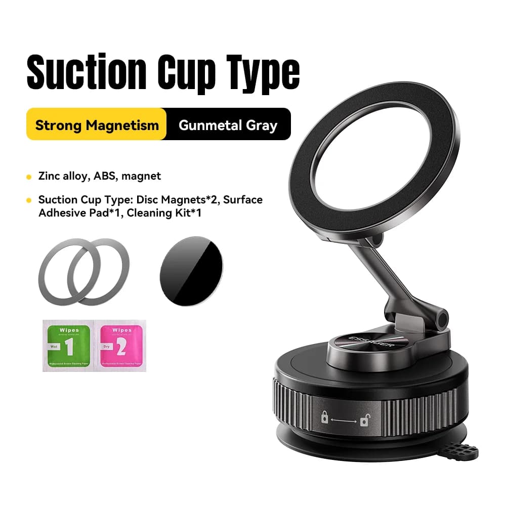 Adjustable Magnetic Suction Cup Car Phone Mount