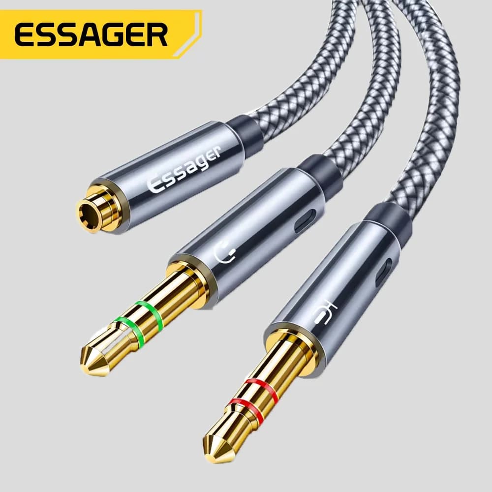 3.5mm Audio Splitter Y-Adapter Cable