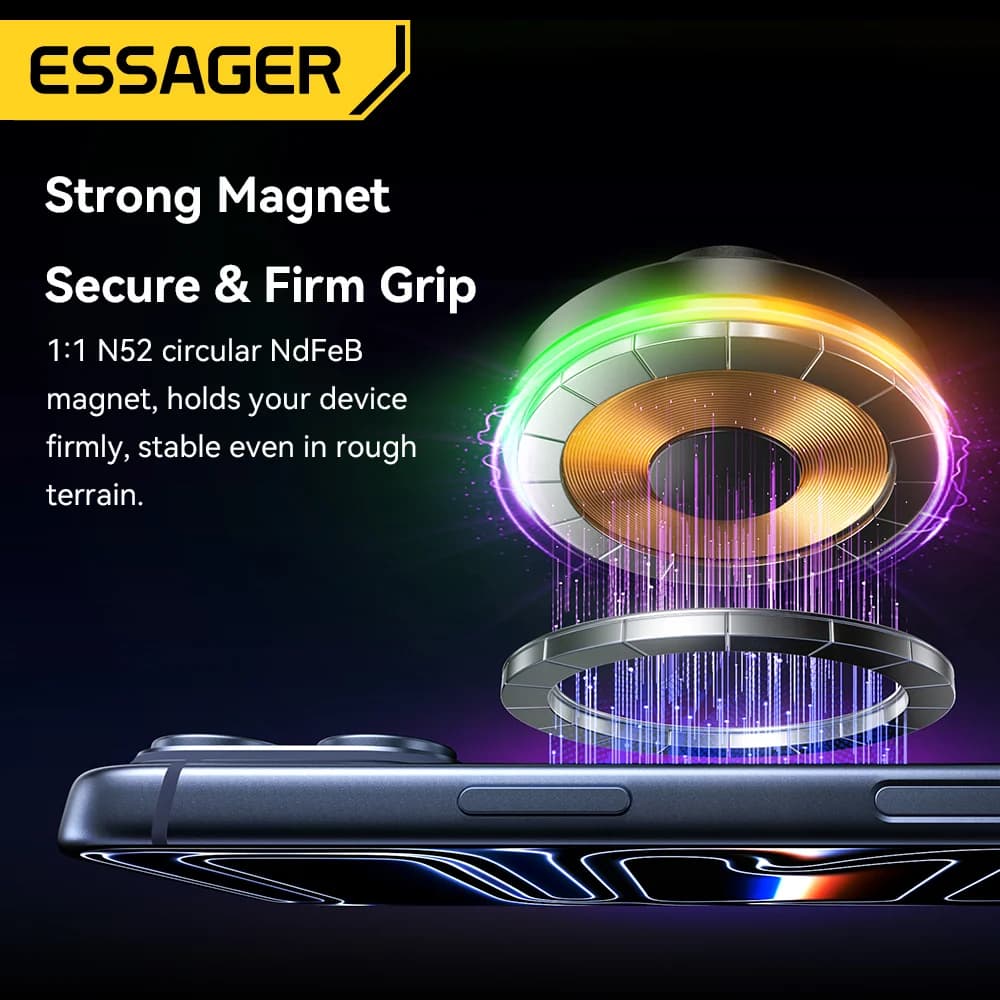 15W Magnetic Wireless Charger Car Mount with Rotation