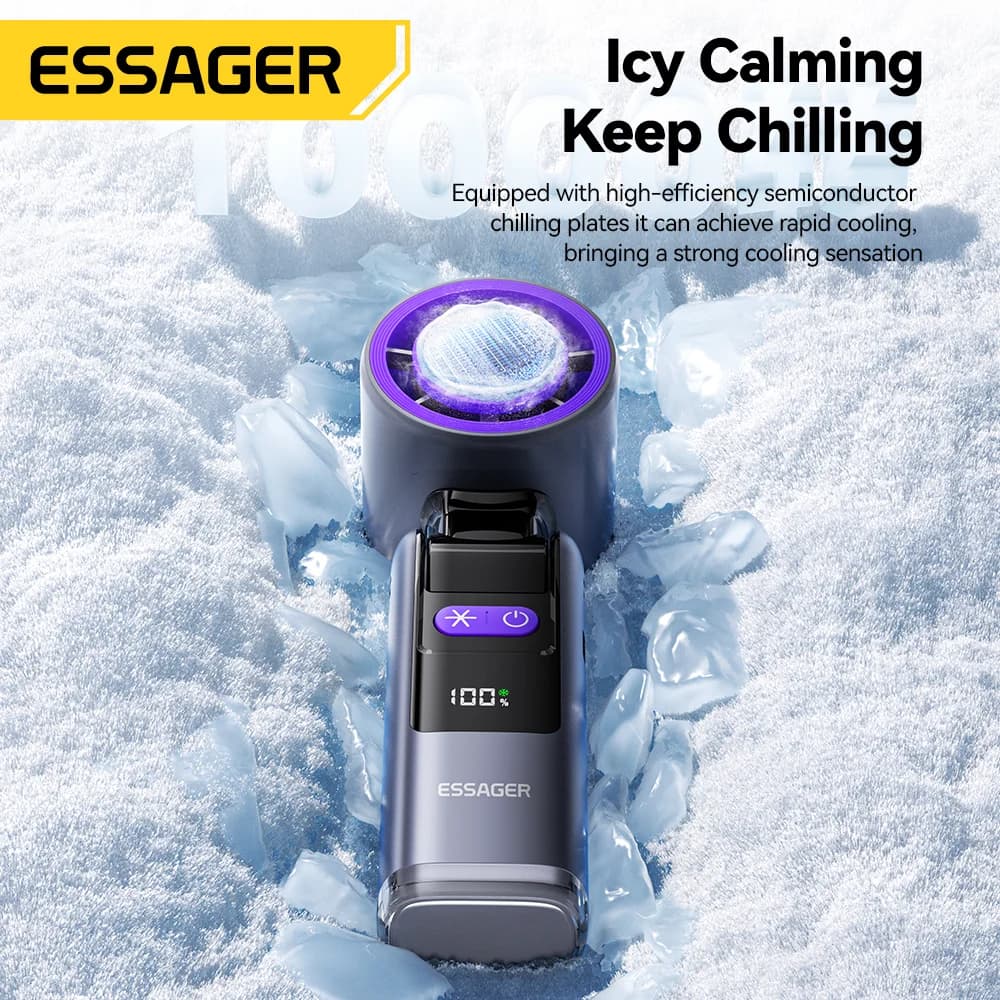 Portable Handheld Turbo Fan with Digital Display
