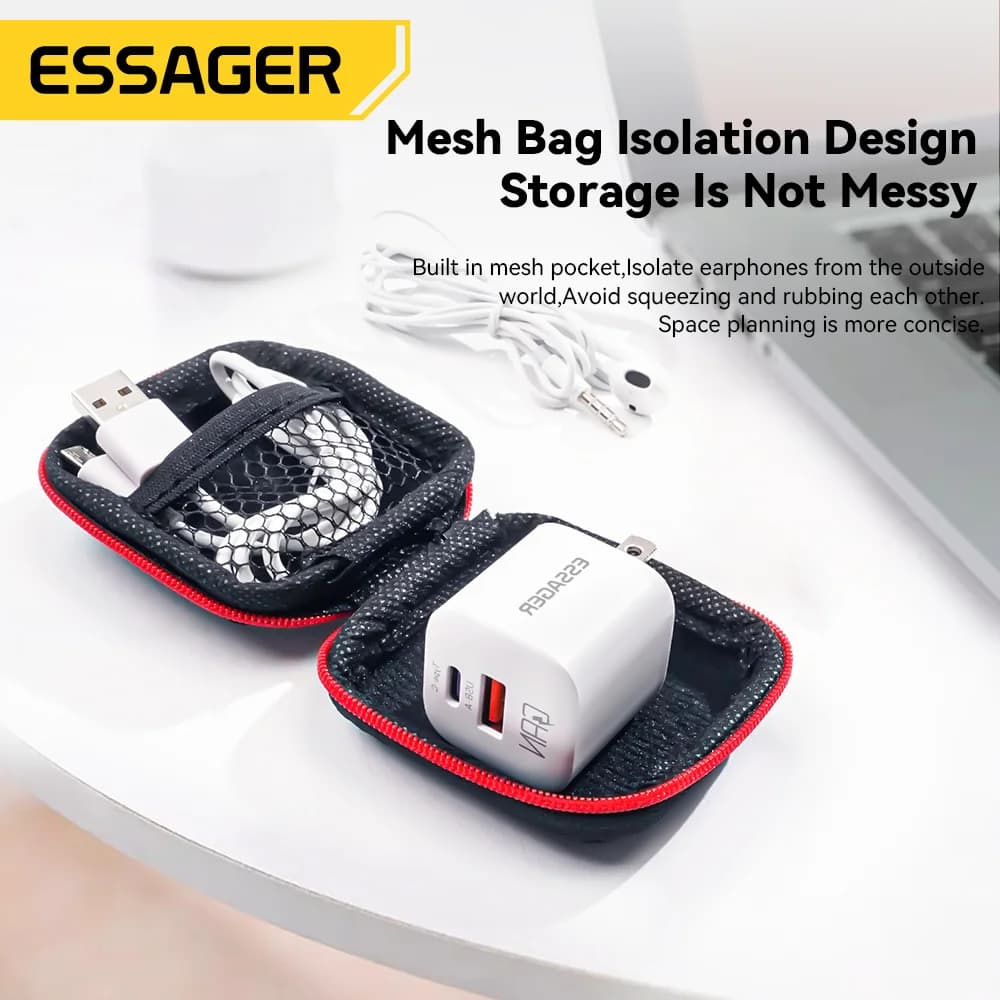 Mini Earphone and Cable Organizer Storage Bag