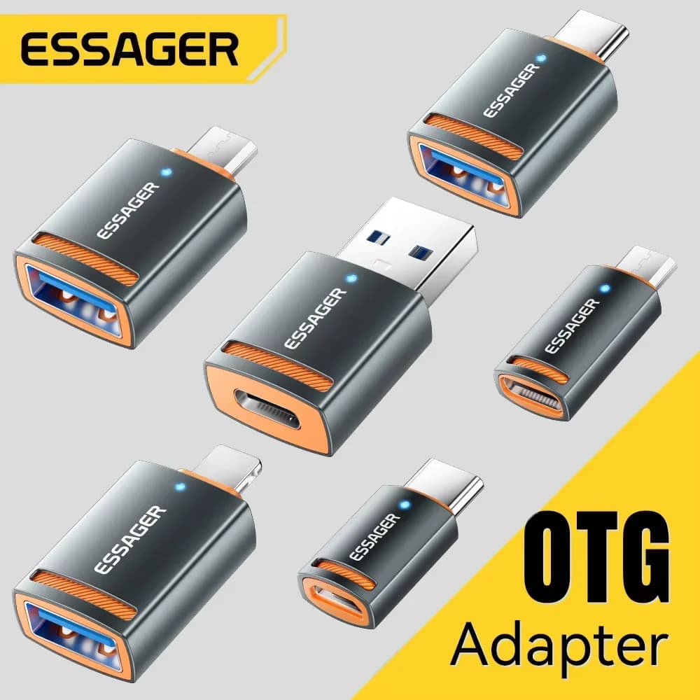 USB 3.0 OTG Adapter Type-C Male to USB-A Female