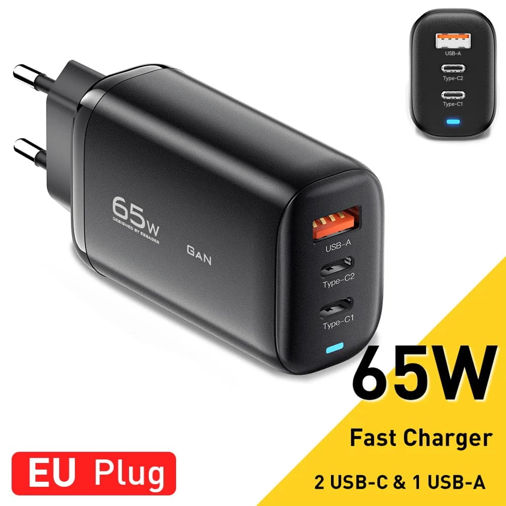 65W GaN USB-C Laptop Charger, PPS