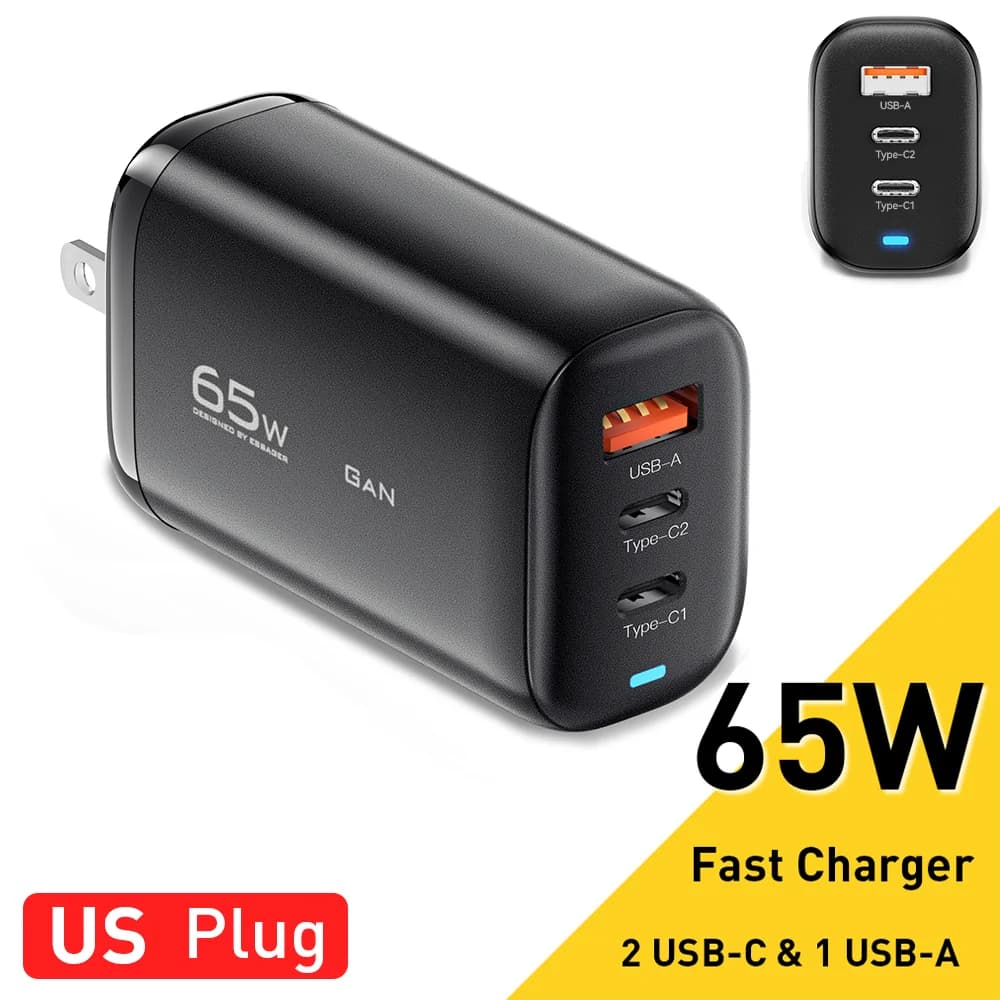 65W GaN USB-C Laptop Charger, PPS