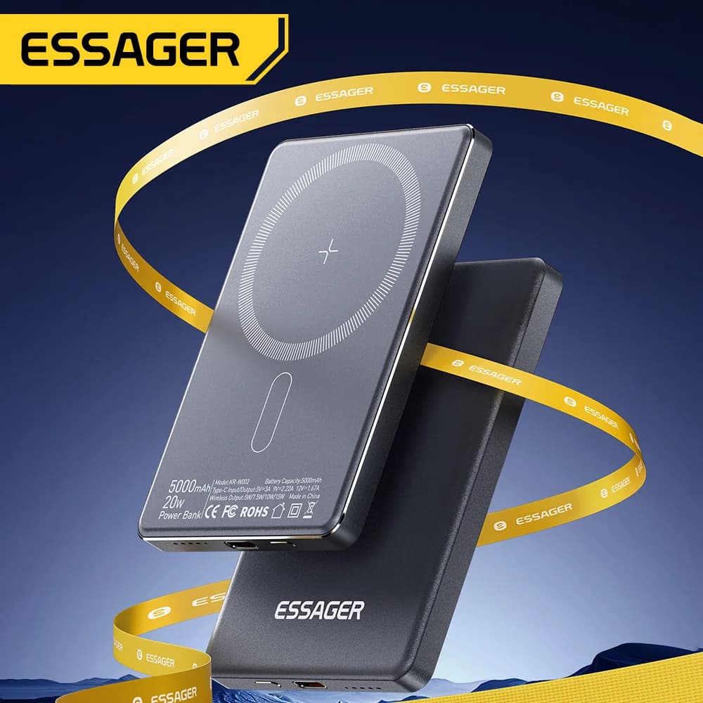 5000mAh Magnetic Wireless Power Bank 20W
