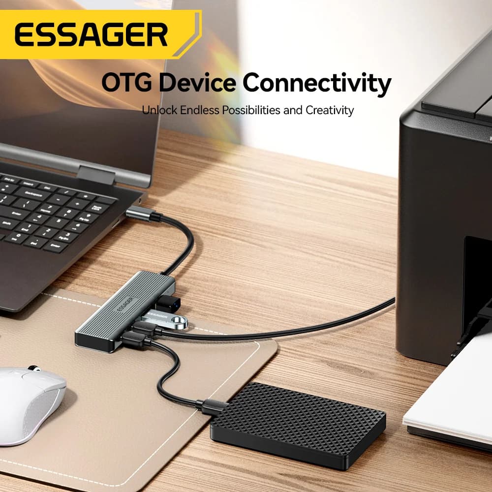 4-in-1 USB-C to USB 3.2 Hub Adapter