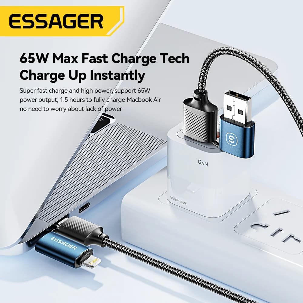 4-in-1 USB-C Cable, 65W PD Fast Charging