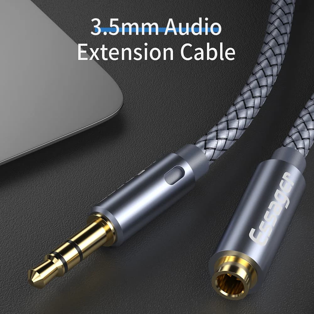 3.5mm Female to Female Audio Headphone Extension Cable