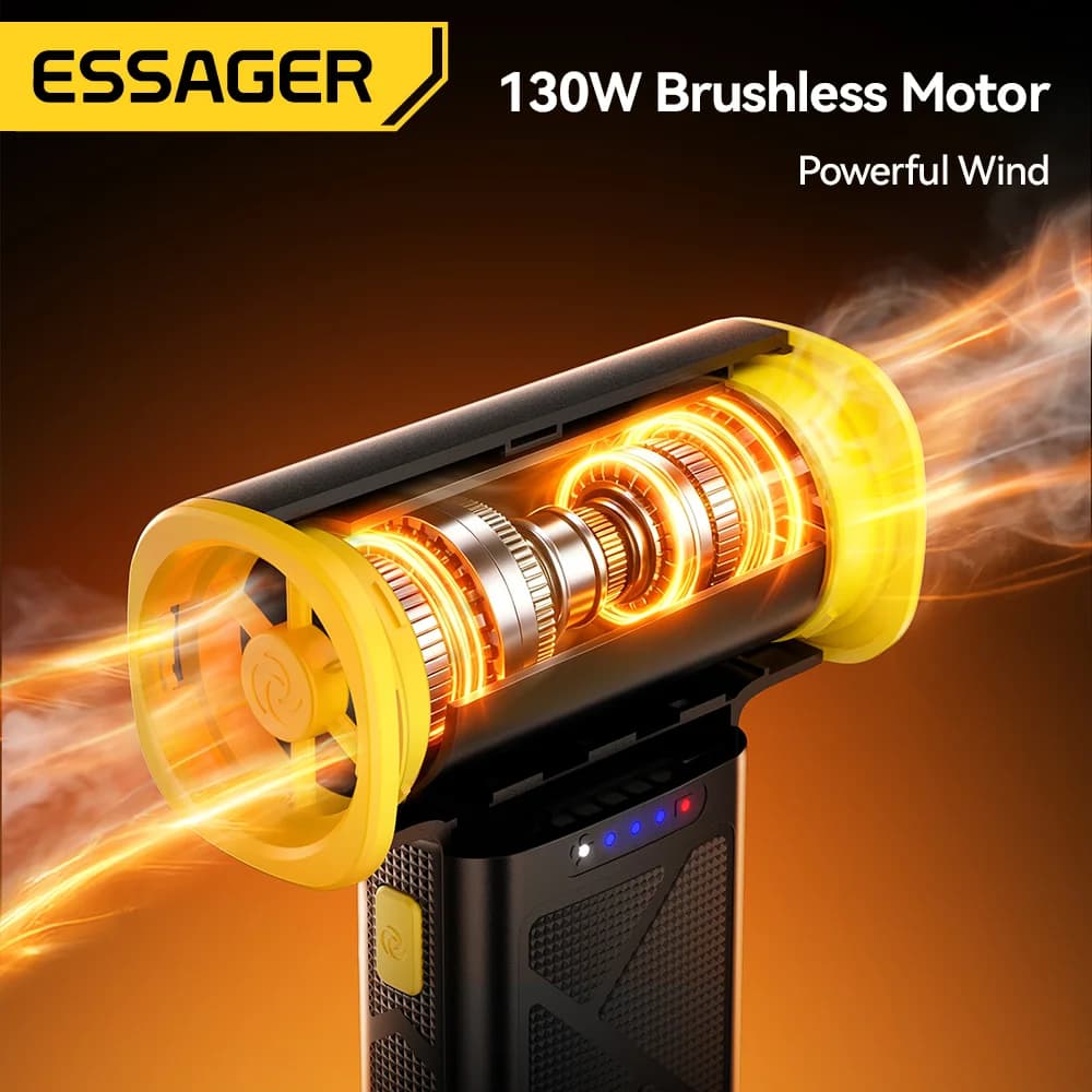 130W Portable Compressed Air Duster with Battery