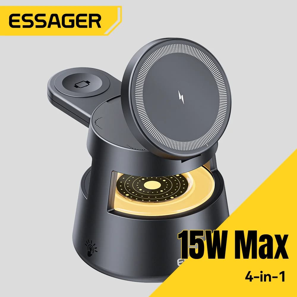 4-in-1 15W Magnetic Wireless Charging Station