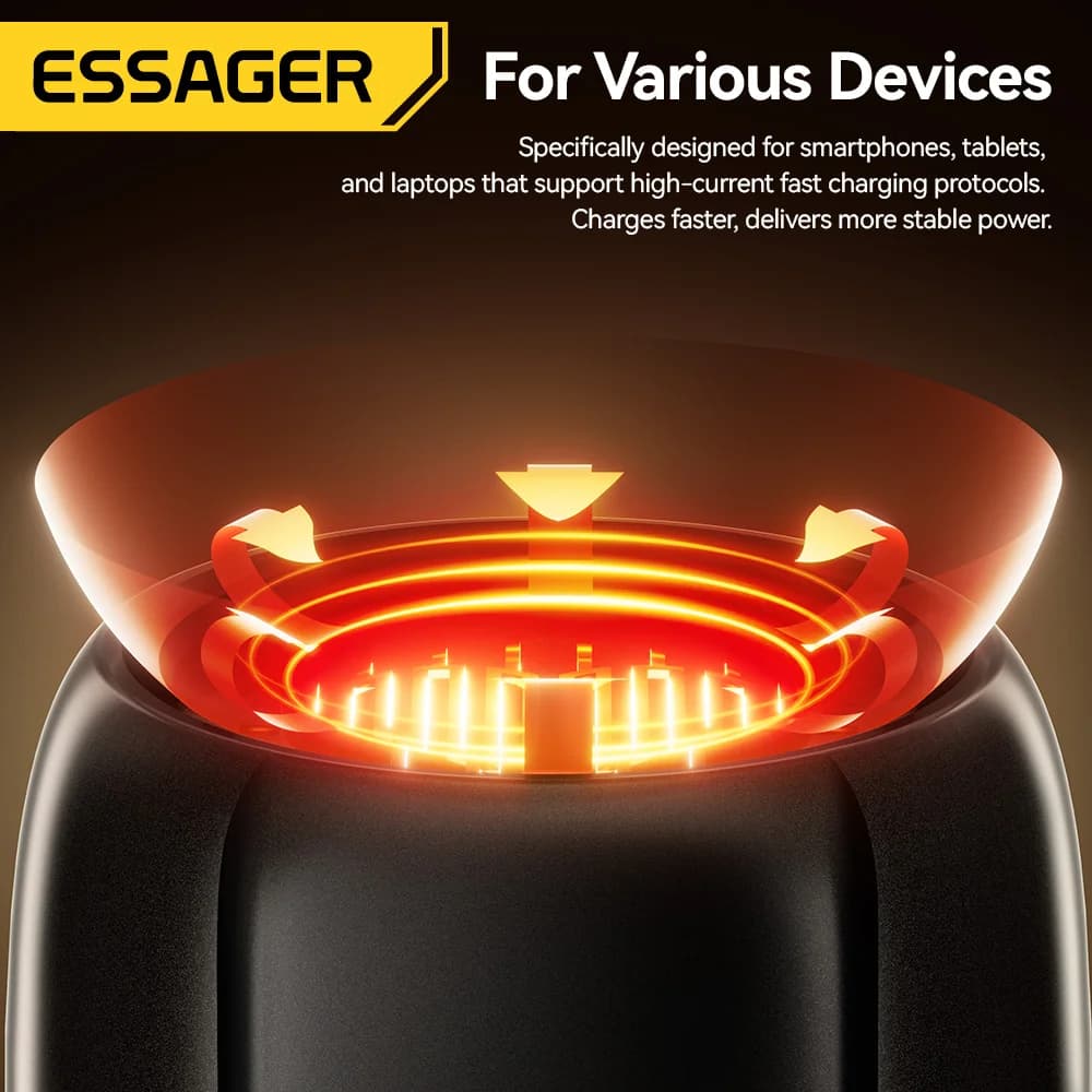2-in-1 USB-C Mobile Cigarette Lighter and Air Blower