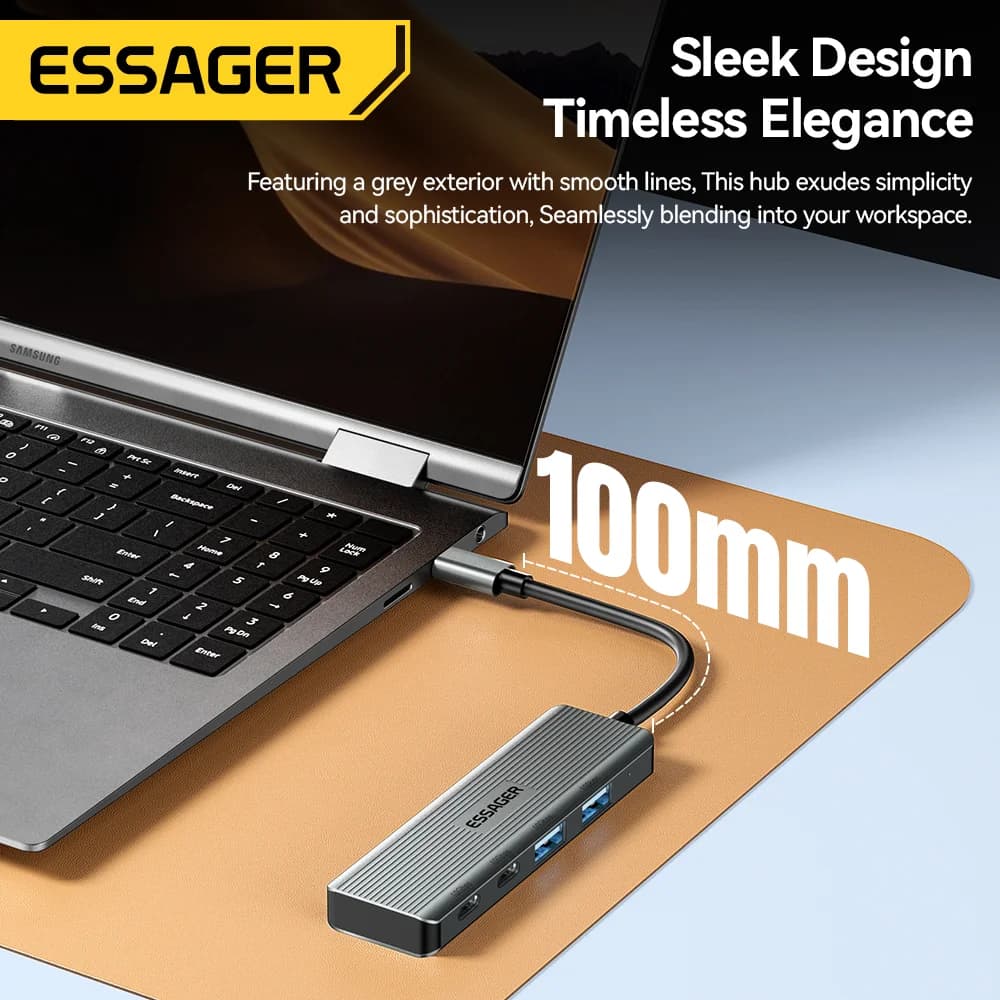4-in-1 USB-C to USB 3.2 Hub Adapter
