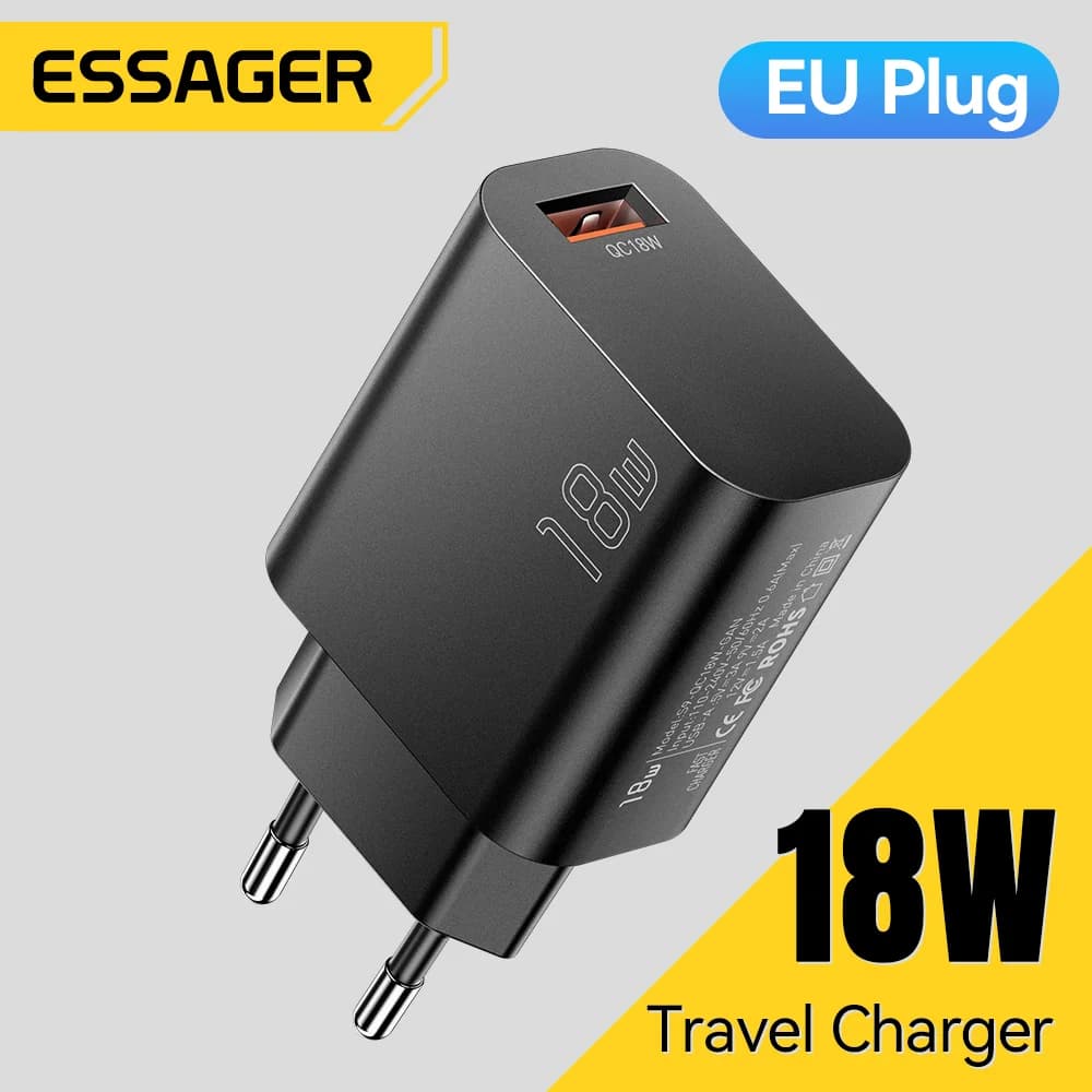 18W USB-A QC 3.0 Fast Wall Charger