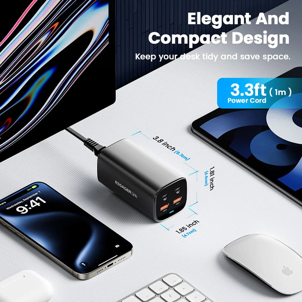 67W GaN USB-C Desktop Fast Charger