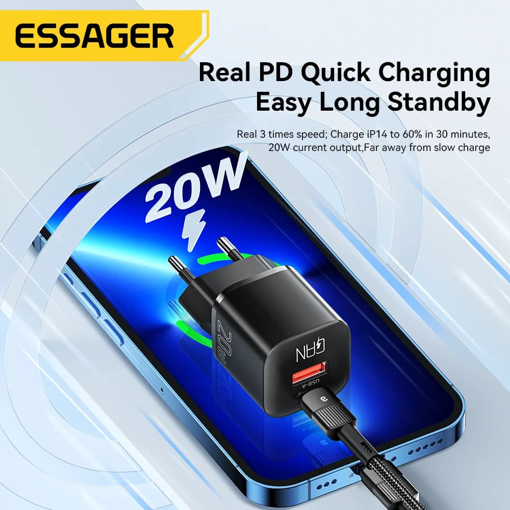 20W GaN USB-C PD Fast Charger