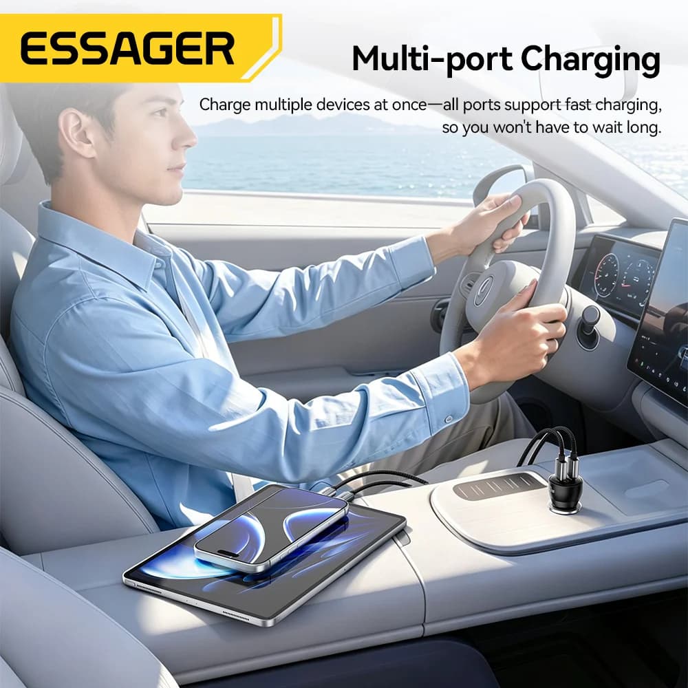90W USB Type-C PD Fast Car Charger